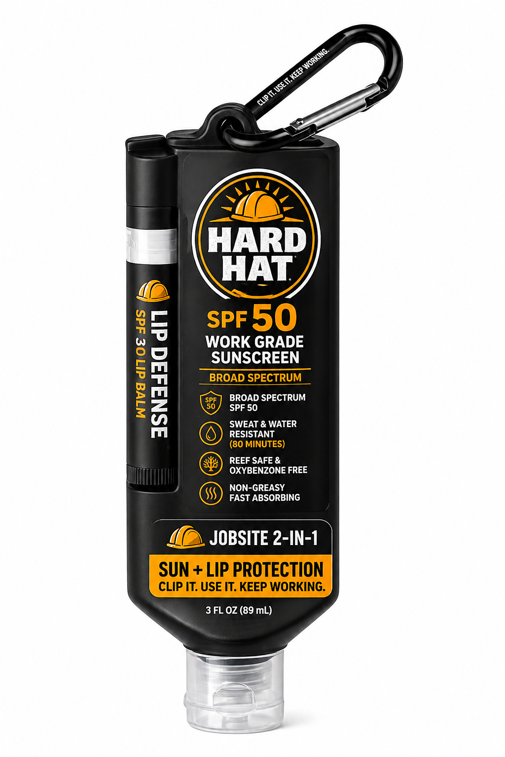 Hard Hat Jobsite 2-in-1 – Sunscreen + Lip Protection
